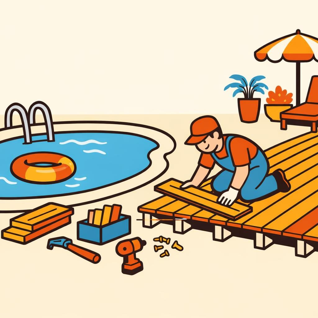 Pool Deck Installation